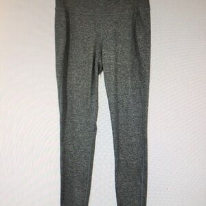 Gray High-Waisted Leggings